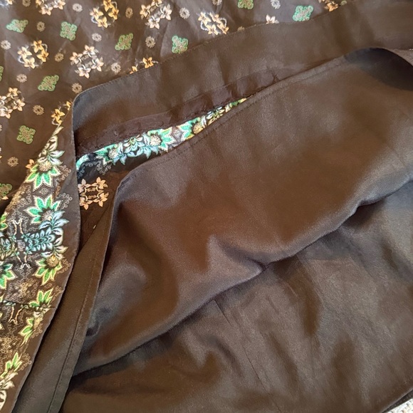 J. CREW 100% Silk Cap Sleeve Black Floral Midi Dress - Picture 11 of 15